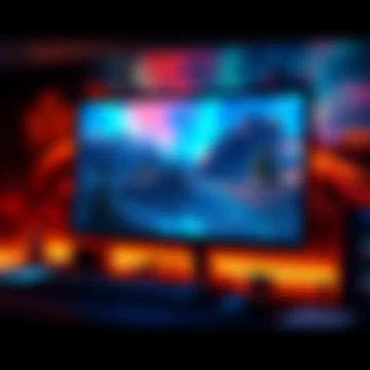 A computer screen displaying enhanced graphics settings with vibrant visuals and clear details.