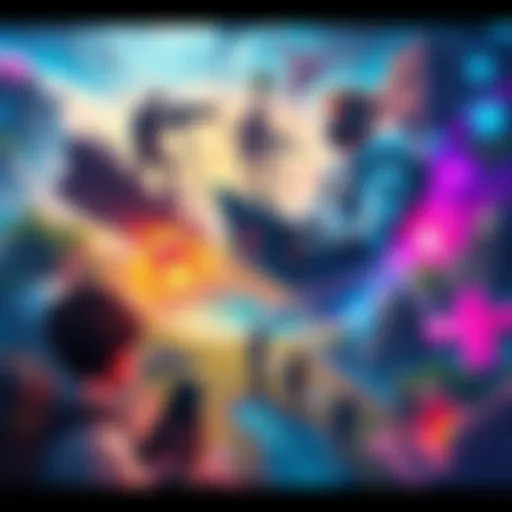 Improved Gaming Map A vibrant gaming map showing new features and enhancements, with players exploring different areas