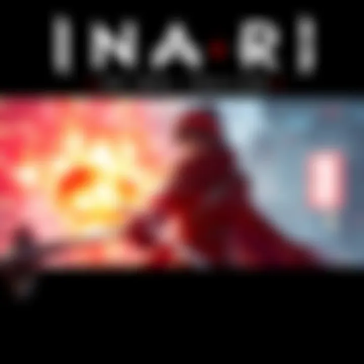 Scene from INARI showing vibrant graphics and gameplay action.