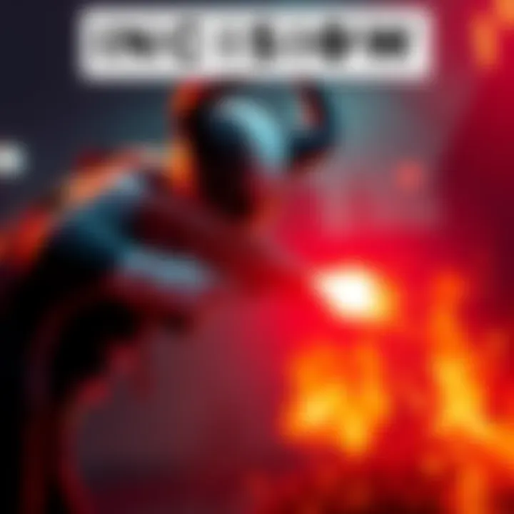 A scene from the INCISION game showing intense action with dark, horror elements reminiscent of classic shooters