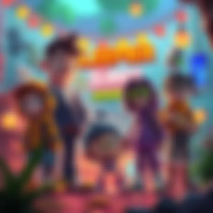 Colorful characters from indie adventure games like Citizen Sleeper and Disco Elysium in a vibrant setting.