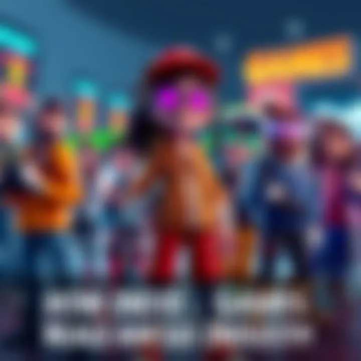 Colorful indie game characters standing together, showcasing creativity and diversity in gaming