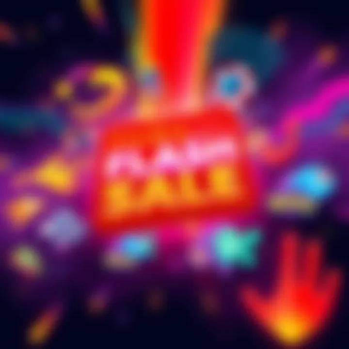 Colorful graphic showcasing discounts on indie games with vibrant designs of game characters and logos