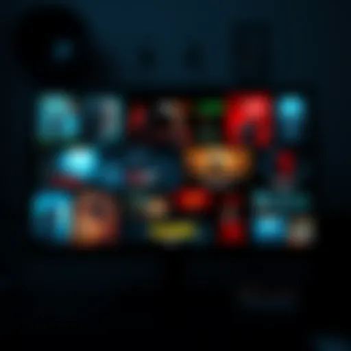 An assortment of indie horror games with dark themes and eerie visuals displayed on a screen