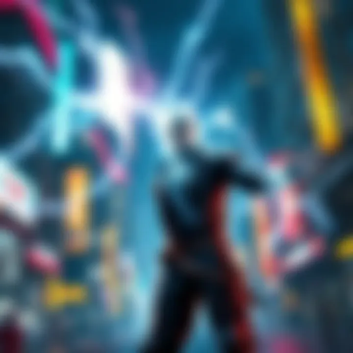 A character from Infamous showcasing electric powers while standing in an urban environment.