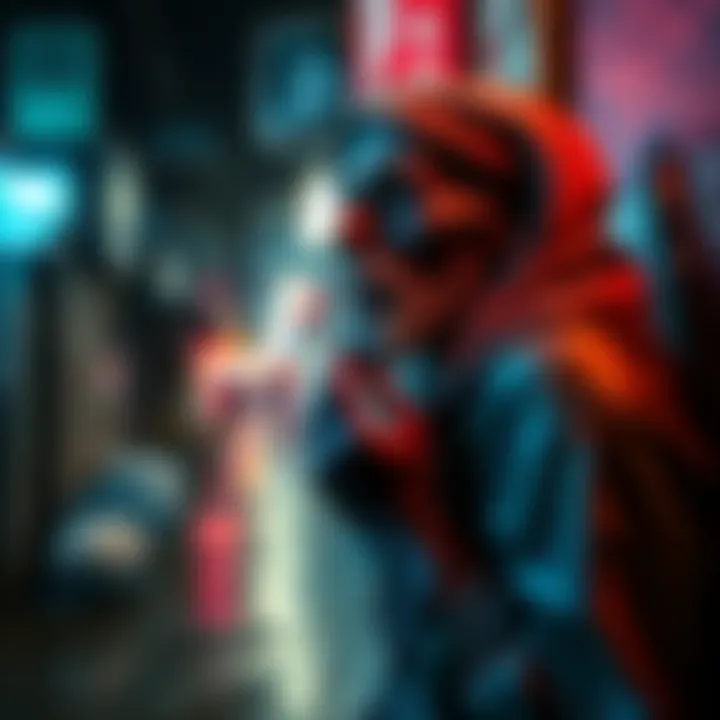 An infected beggar pleading for a cure in the Lies of P DLC, showcasing desperation and hope.