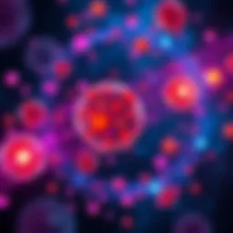 A visualization of multiple universes with colorful orbs representing different fan fictions exploring various storylines, including unconventional relationships.