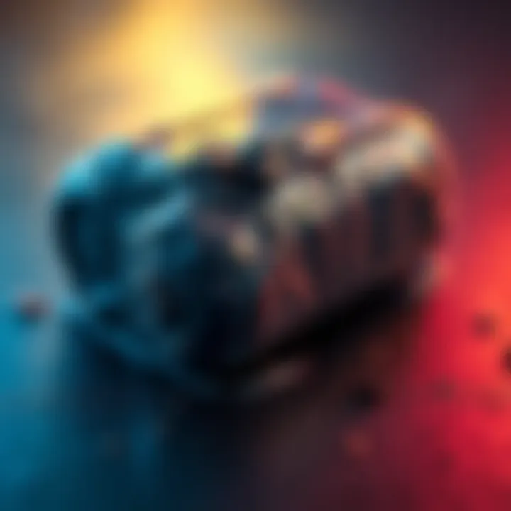 Inflated Battery A close-up of a swollen battery showing signs of inflation and damage