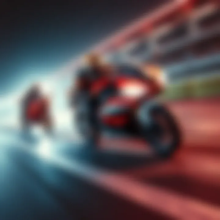 Innes speeds past FanFan in a thrilling race, showcasing high performance.