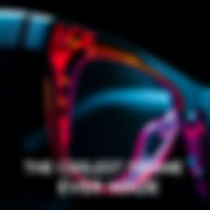 A close-up of a sleek and modern frame design showcasing its unique features and materials.