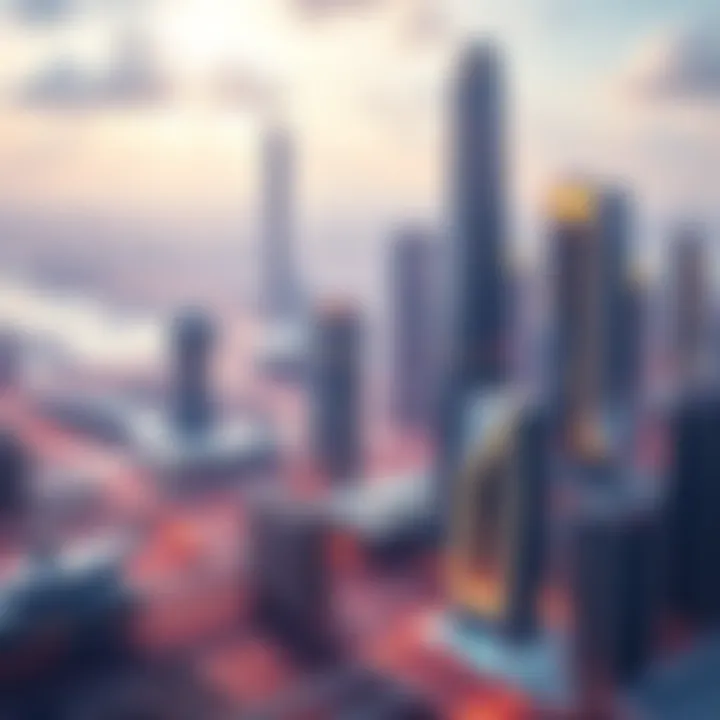 A futuristic city skyline showcasing advanced technology and innovation, representing Project Silver in 2026.