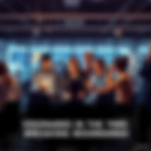 Innovative Thinkers A diverse group of visionary thinkers sharing ideas in a modern workspace