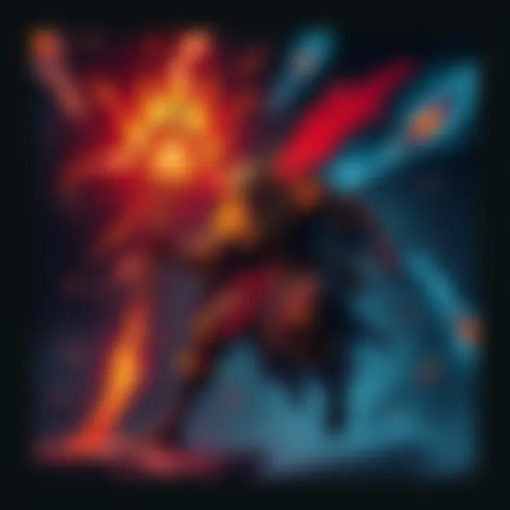 A character wielding an Insect Glaive, showcasing different elemental effects like thunder and poison during a monster hunt.