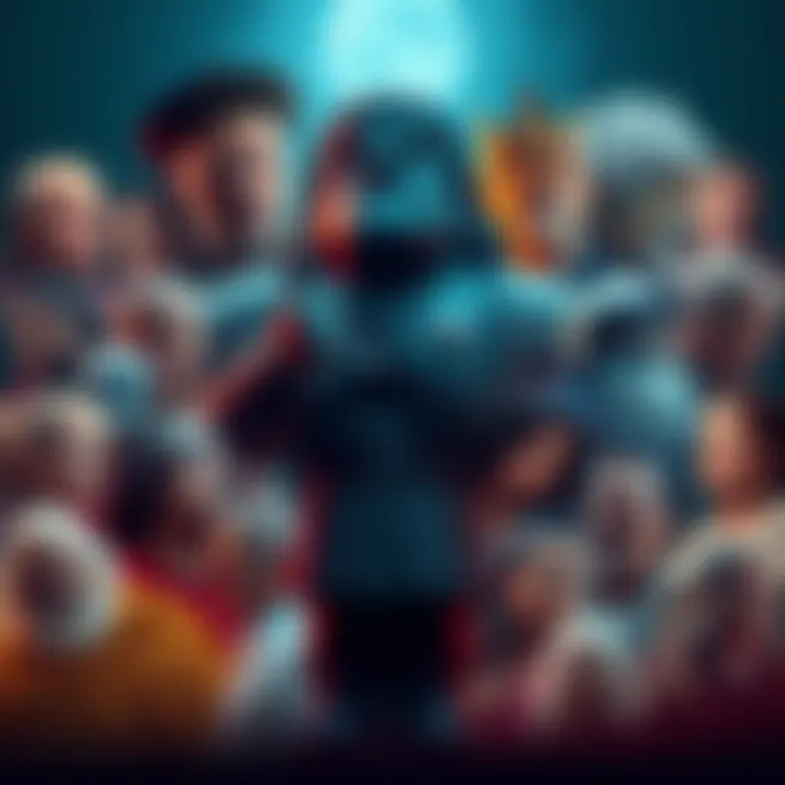 A collage of diverse influential figures from history and modern times, symbolizing inspiration and greatness.