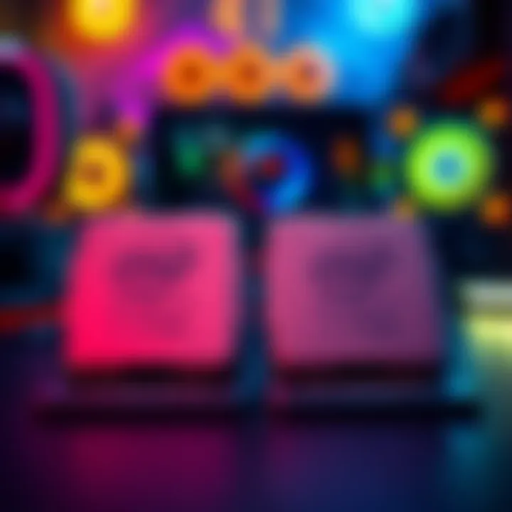 Side by side view of Intel i7 4770s and i7 4790k processors with a gaming setup in the background