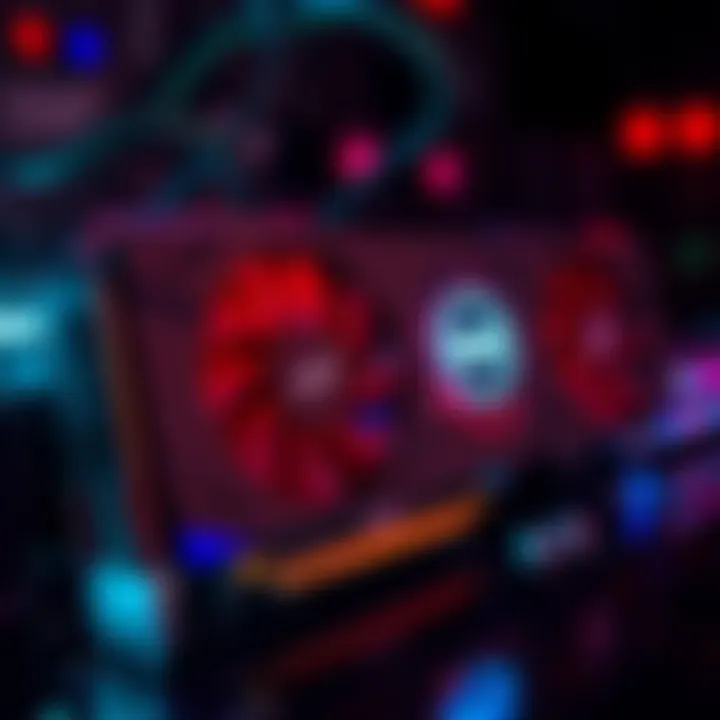 A close-up of the Intel Arc B390 graphics card showing its sleek design and cooling features, highlighting its performance over AMD Radeon 890M.