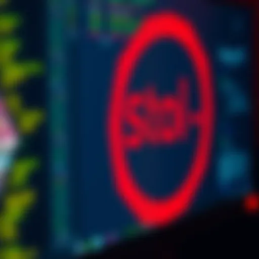 A close-up of a computer screen showing a message about Intel halting its bug bounty program, with a red stop sign graphic.