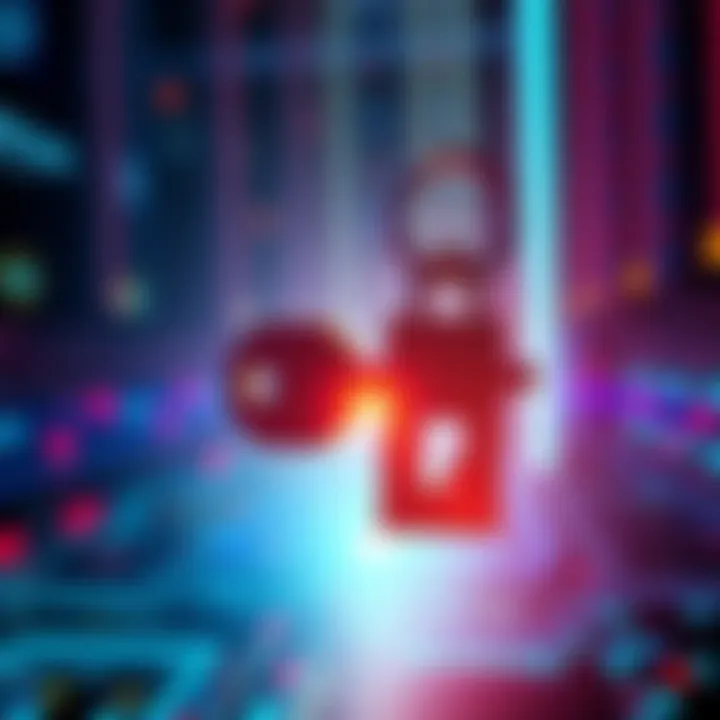 A visual representation of Intel's master key being traded, symbolizing change in tech community dynamics.