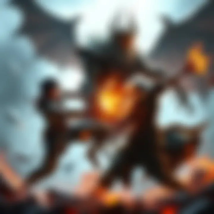 A gamer battles the First Prince Ahzrak in a tense fight, showcasing fierce combat moves and shifting strategies.