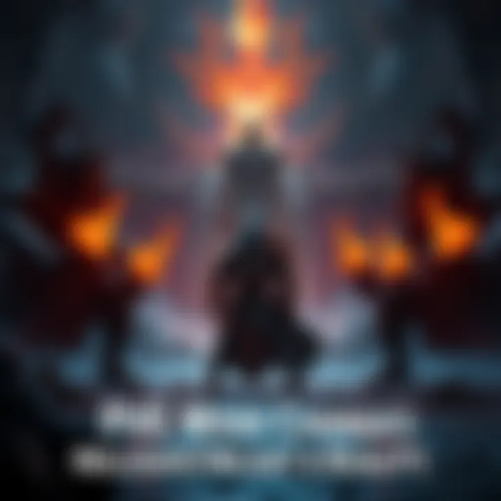 A warrior character faces three powerful wardens in a dark, intense game environment, showcasing tough enemies and strategic gameplay.