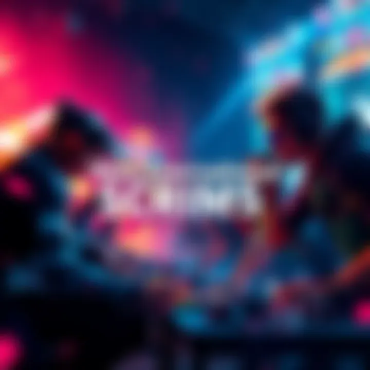 A dynamic moment from international scrims with players competing in a video game match, showing intense action and teamwork.