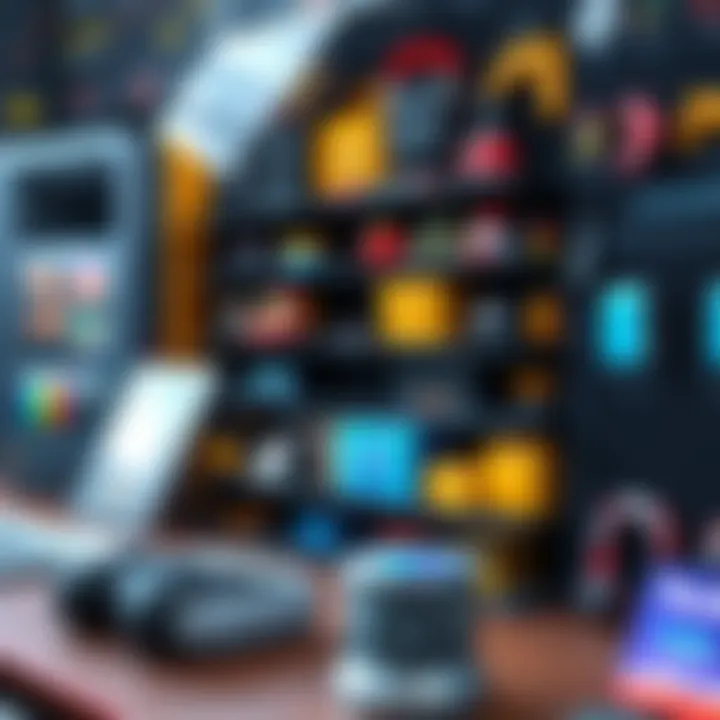 Effective Inventory Management in Gaming A visual guide to organizing game inventory with icons representing various gear and accessories