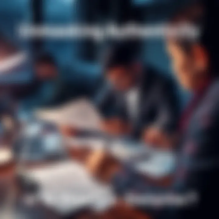 A person analyzing documents and evidence related to a claim, surrounded by notes and a laptop, indicating research and discussion.