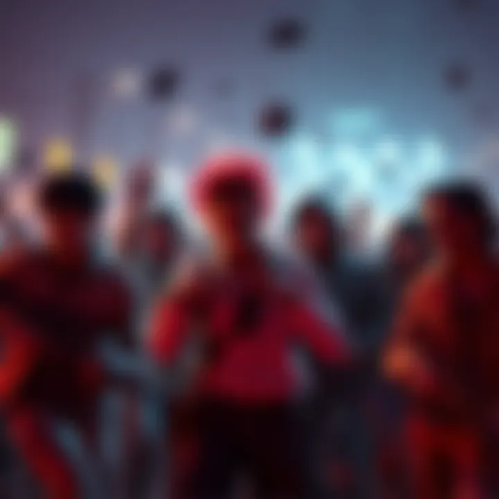 A scene showing characters confused as invisible zombies appear after being defeated in a game.