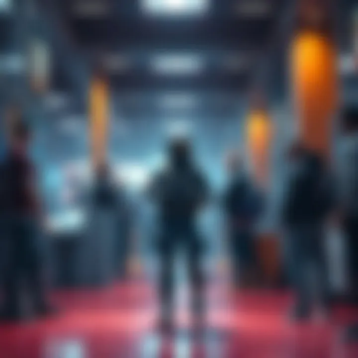 A soldier character appears invisible in a game lobby, with other players confused and reacting around them.