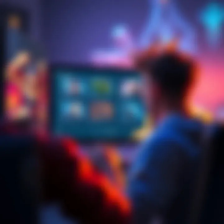 A player looking at a computer screen displaying different character options in a game, contemplating which hero to choose after Invoker's ban