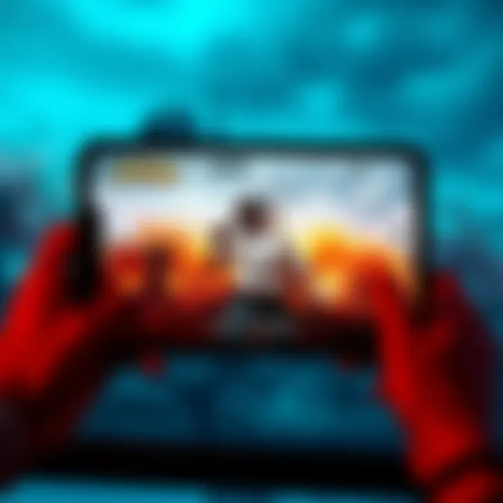 An iPad Pro M4 displaying a scene from PUBG Mobile, showing a low frame rate performance on screen