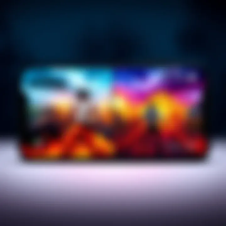 A side-by-side comparison of the iPhone 17 Pro Max and Galaxy S25 Ultra with PUBG gameplay displayed on both screens