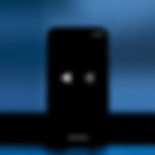 An iPhone screen showing the flashlight icon turned on with voice command