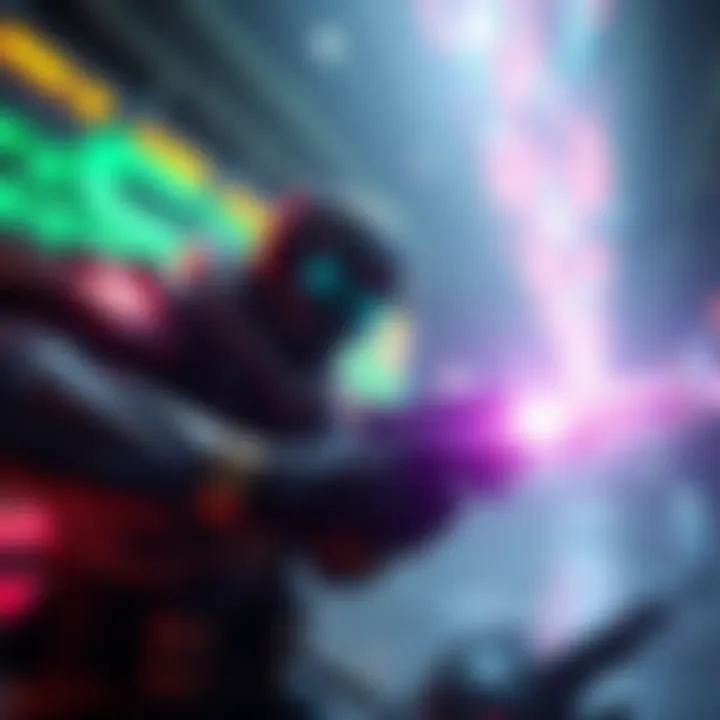 Player using the Iridescent Remnant add-on during gameplay