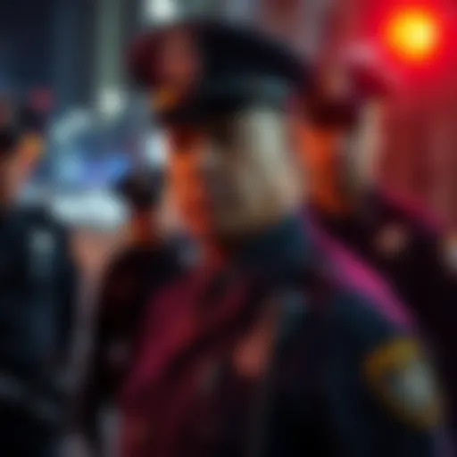 Former police chief Irons stands calmly as officers approach him for arrest without handcuffs, raising questions about police protocol