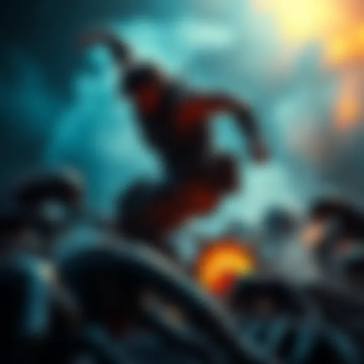 Isaac shouts in anger as he crushes necromorphs on the ground during a fierce battle.