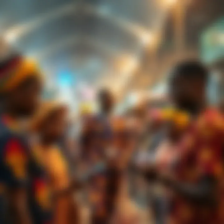 IShowSpeed engaging with locals in Ghana, showcasing cultural interactions and vibrant atmosphere