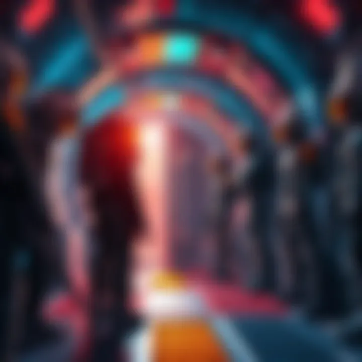 Isolation Vault Teamwork A group of players in futuristic gear cooperating inside an Isolation Vault, searching for loot and secret doors.
