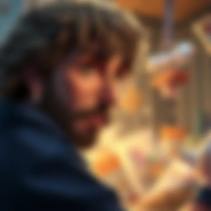 A character looks confused as items vanish from their stache while switching characters.