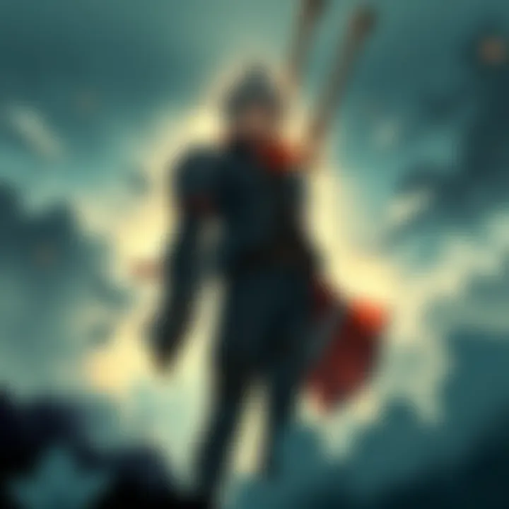 Itsuki character in FF2 An illustration showing Itsuki, a character from FF2, standing with a mysterious background, hinting at possible upcoming events in his story.