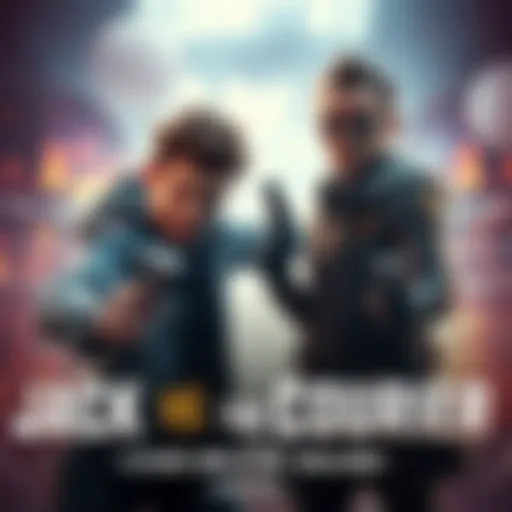 Jack and the Courier in a tense competition, showcasing their skills and strategies