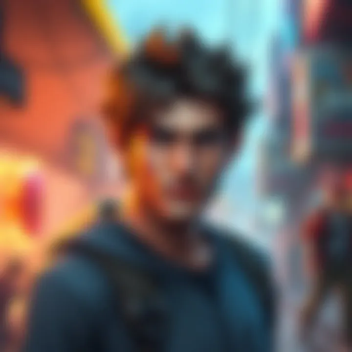 Jake Muller as a main character Jake Muller standing confidently with a determined expression, ready for action in a game setting