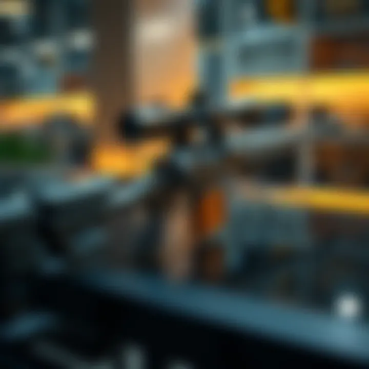 A Jakobs Sniper Rifle showcased on a table, highlighting its sleek design and intricate details.