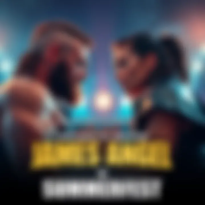 James Angel faces off against Nina in the ring during MPW Summerfest 2025, showcasing their intense rivalry in a wrestling match.