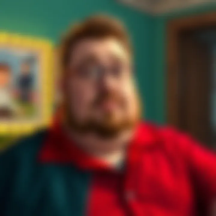 James Earl Cash character highlighted in a Family Guy episode scene