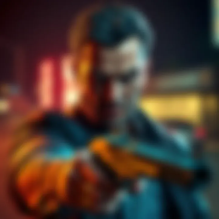 James McCaffrey as Max Payne James McCaffrey in character as Max Payne, showing intense expression and action pose from the game Max Payne 3.