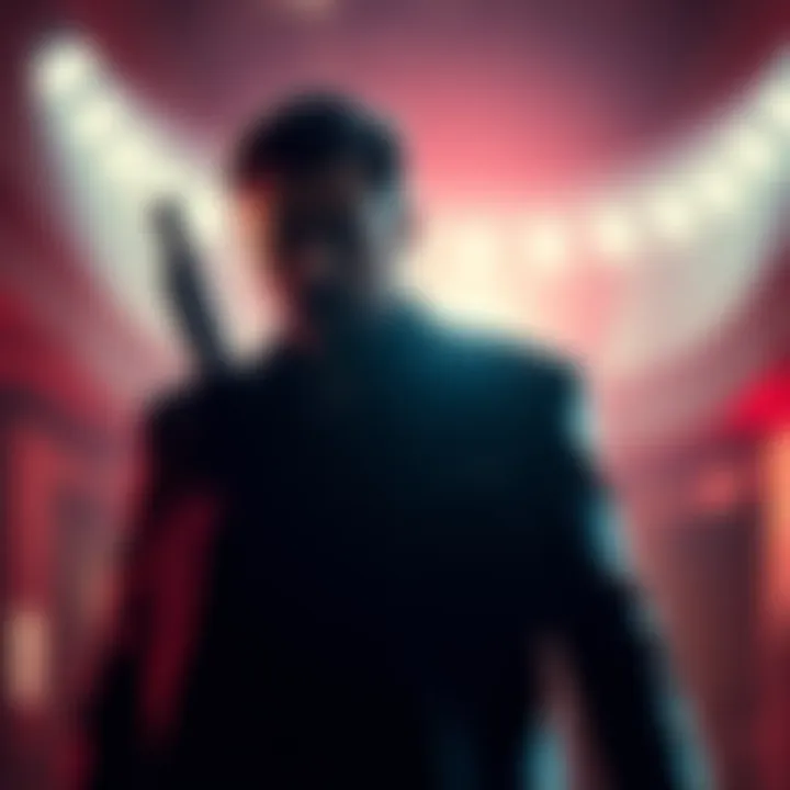 A tribute image featuring James McCaffrey, the voice of Max Payne, alongside a silhouette of Max Payne in a dark setting