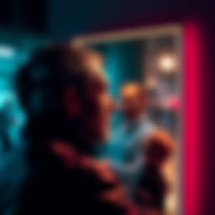 Jan Ochoa Reflecting on His Journey Jan Ochoa looking thoughtfully in a mirror, symbolizing self-reflection and growth in his personal and professional life.