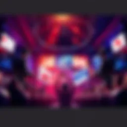 A competitive scene showing Japan and Pacific teams facing off in the Overwatch Champions Series 2025, with fans cheering in the background.