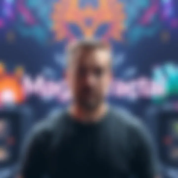 Jason Blundell announcing the launch of his new game studio, MagicFractal, with a logo and gaming graphics in the background